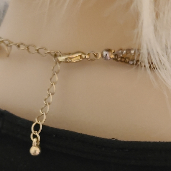 COPPER DISK PENDANTS CENTER SEED BEADED LENGTH OF 18" NECKLACE - Picture 5 of 5